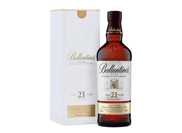 本溪百龄坛威士忌回收百龄坛21年苏格兰威士忌40°Ballantine's进口洋酒700ml