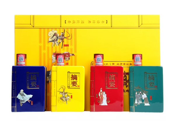 本溪摘要酒回收摘要四大名著礼盒装53度200ml*4瓶贵州金沙回沙酒