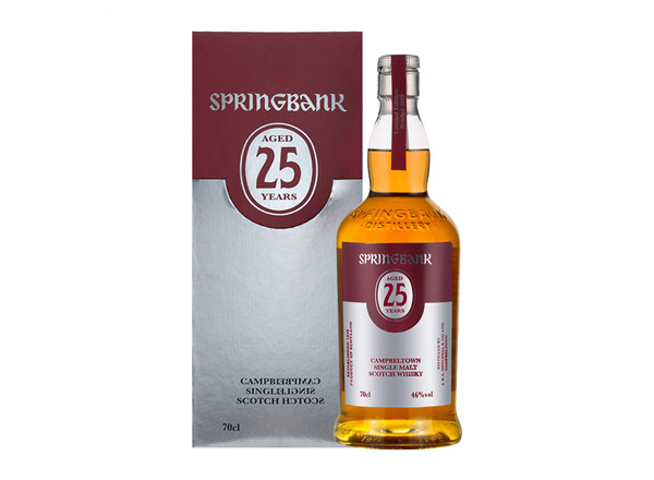 本溪云顶25年回收云顶威士忌SpringBank 46度坎贝尔镇苏格兰单一麦芽700m进口洋酒威士忌