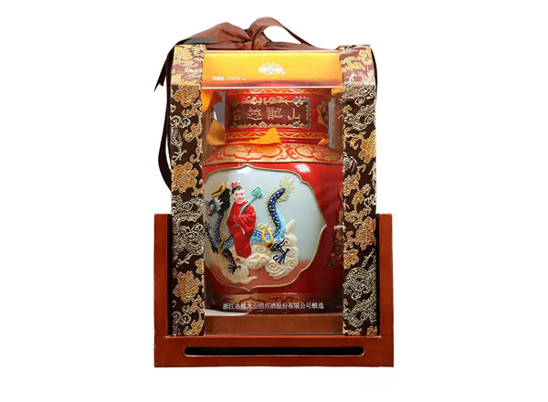 本溪古越龙山黄酒回收古越龙山状元及第二十年陈酿2.5L工艺浮雕黄酒