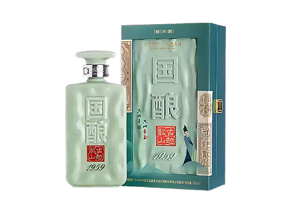 本溪古越龙山黄酒回收国酿1959青玉只此青绿联名款二十年陈酿黄酒礼盒